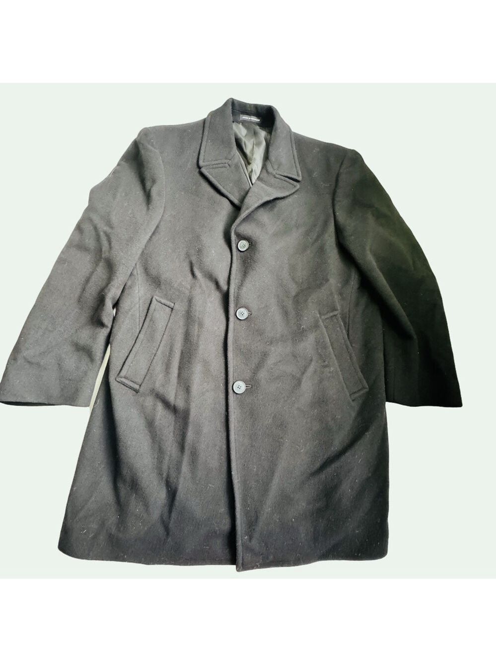 Calvin Klein cashmere/wool black peacoat size 42reg NWOT men's